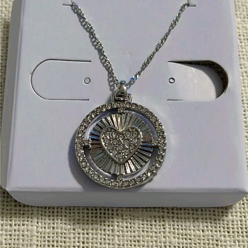 Origami owl love you more heart Necklace BNIB